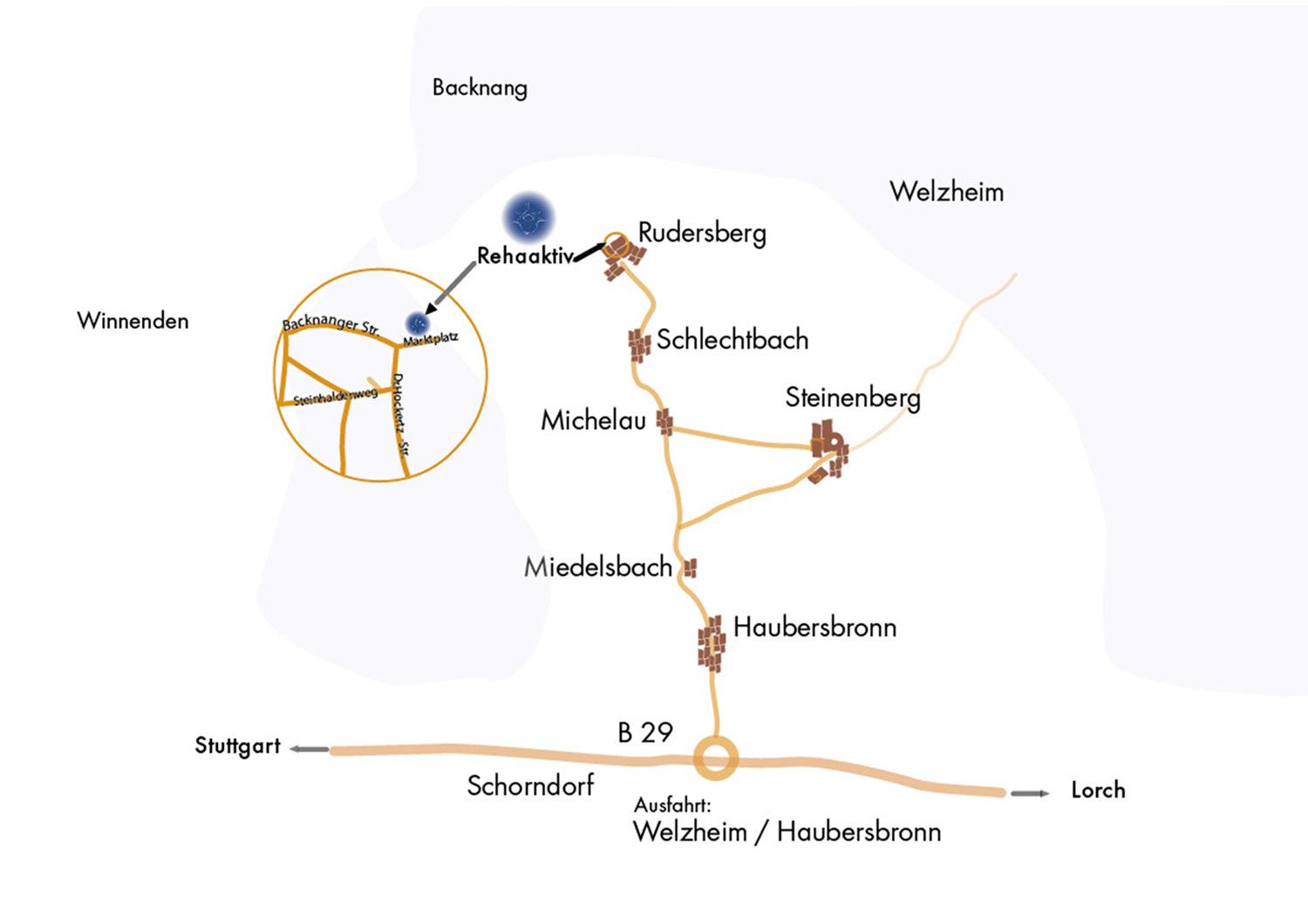 Rehaaktiv Rudersberg Anfahrt